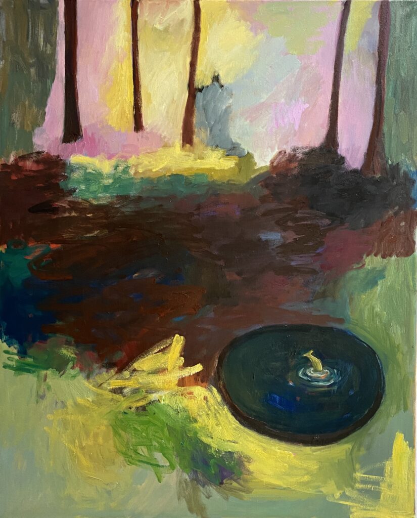 Pond 1 Poisson, 100 x 80 cm, oil on canvas, 2026