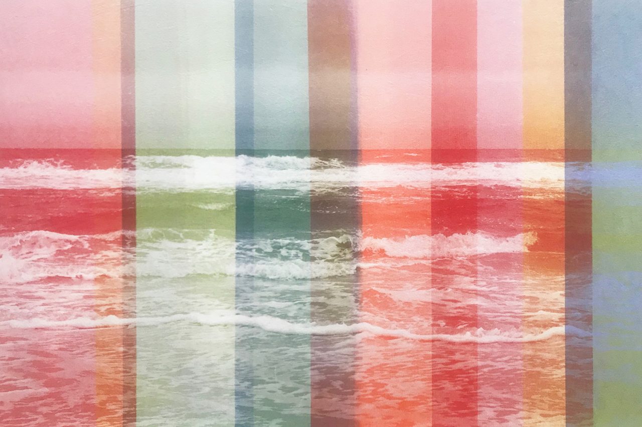 Maria Lilja, Striped See, print on textile, 2020.